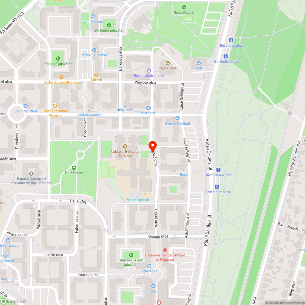 Kiszáradt sövény bejelentés helye