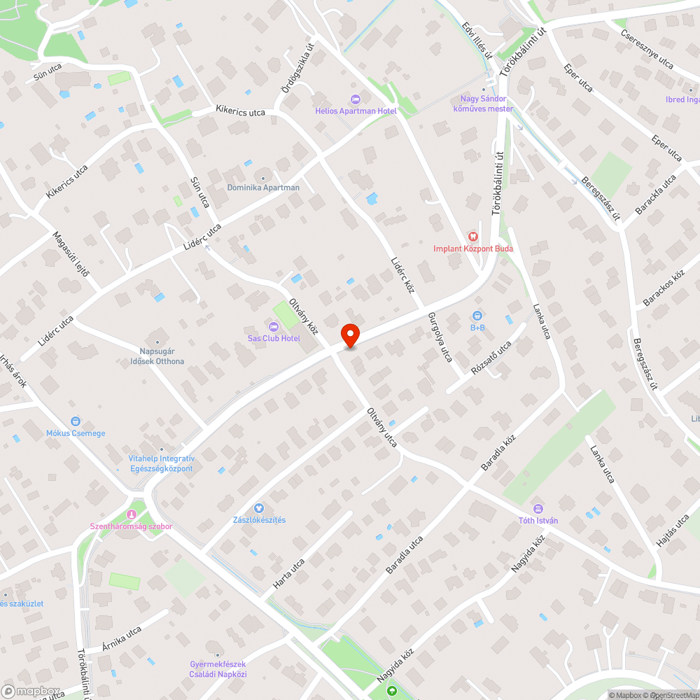 Megrongált telefonfülke Újbudán bejelentés helye