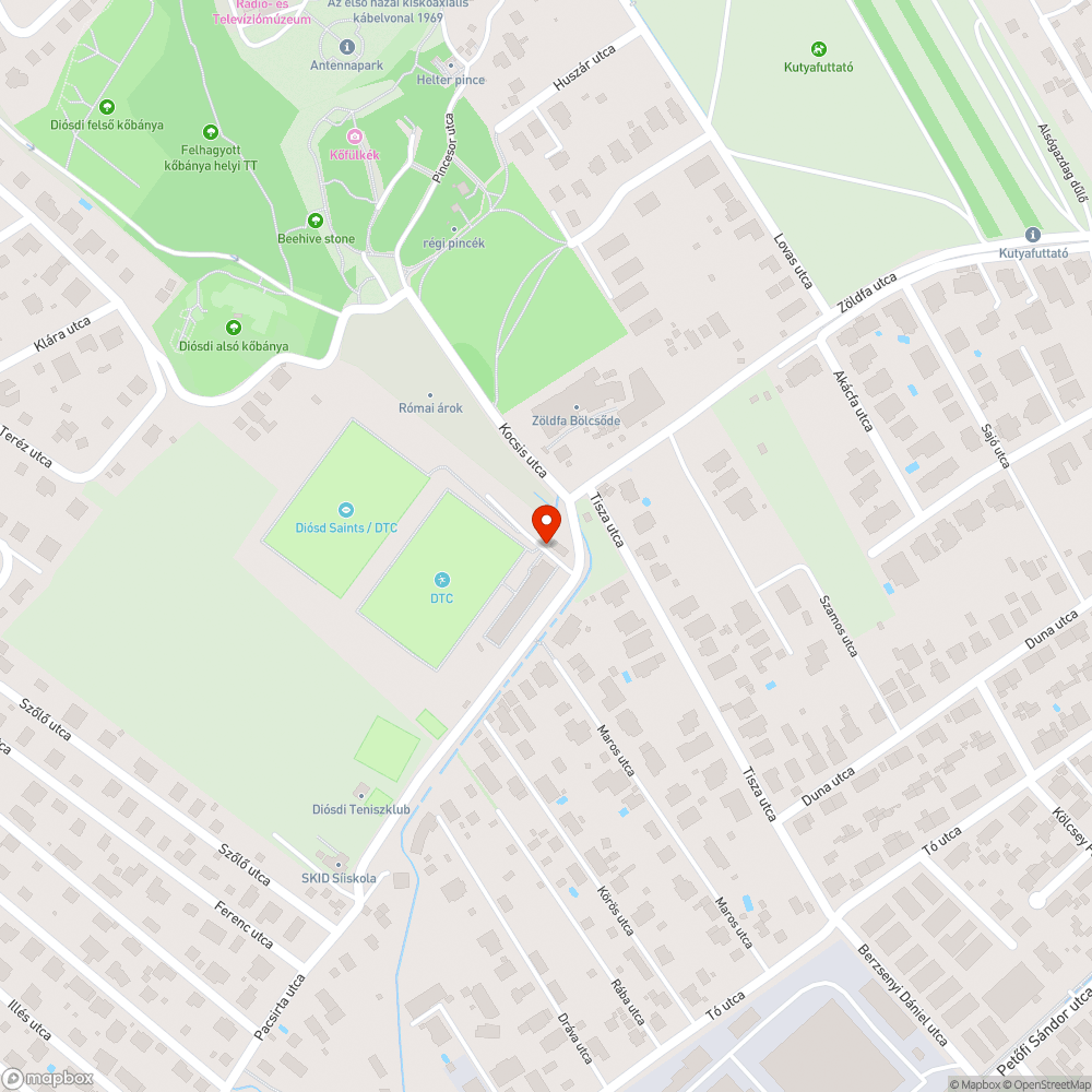 Elhagyott autó bejelentés helye