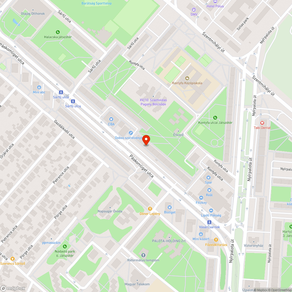 Elhagyott Octavia bejelentés helye