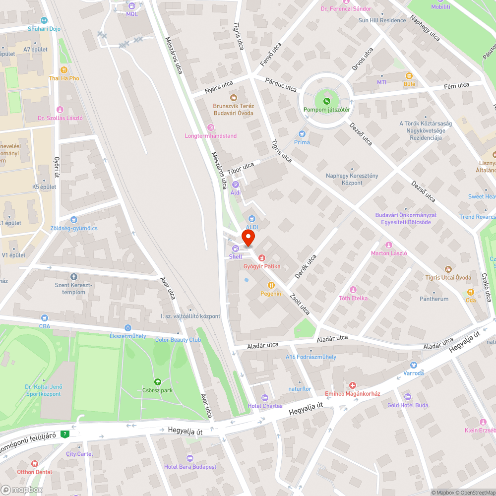 Elszáradt fa bejelentés helye