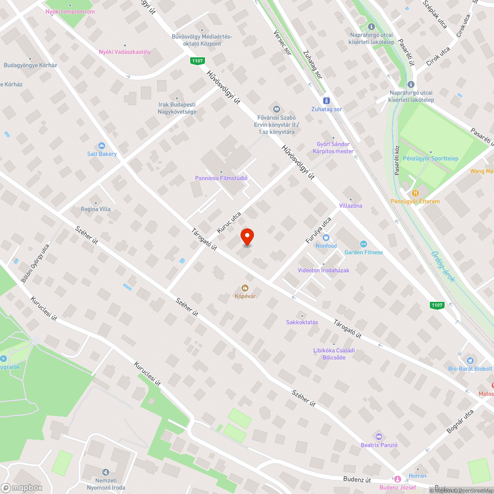 Tárogató úton hagyott Ford Focus bejelentés helye