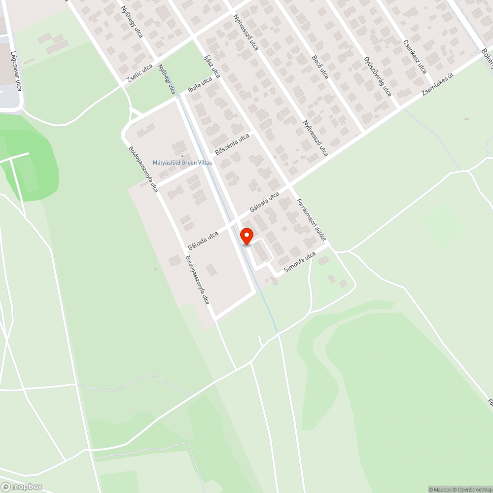 Befejezetlen járda bejelentés helye