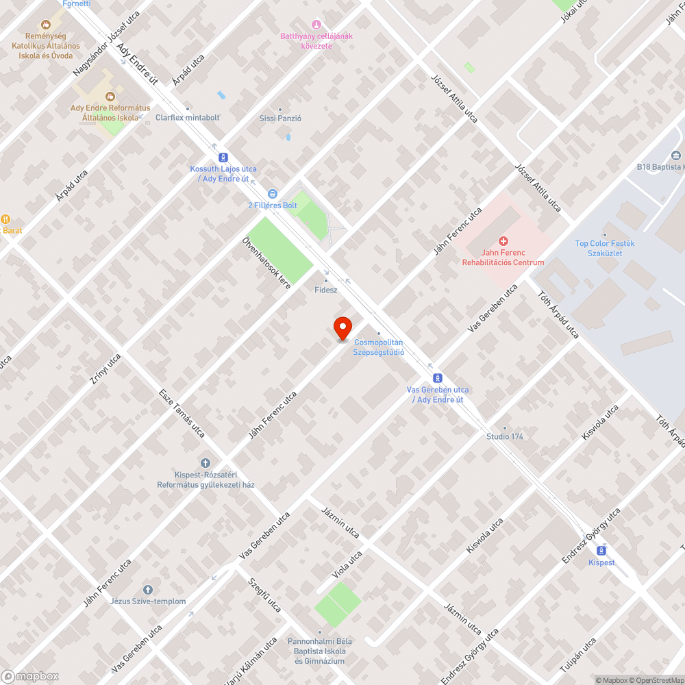 Csatornafedél mellett beszakadt úttest bejelentés helye