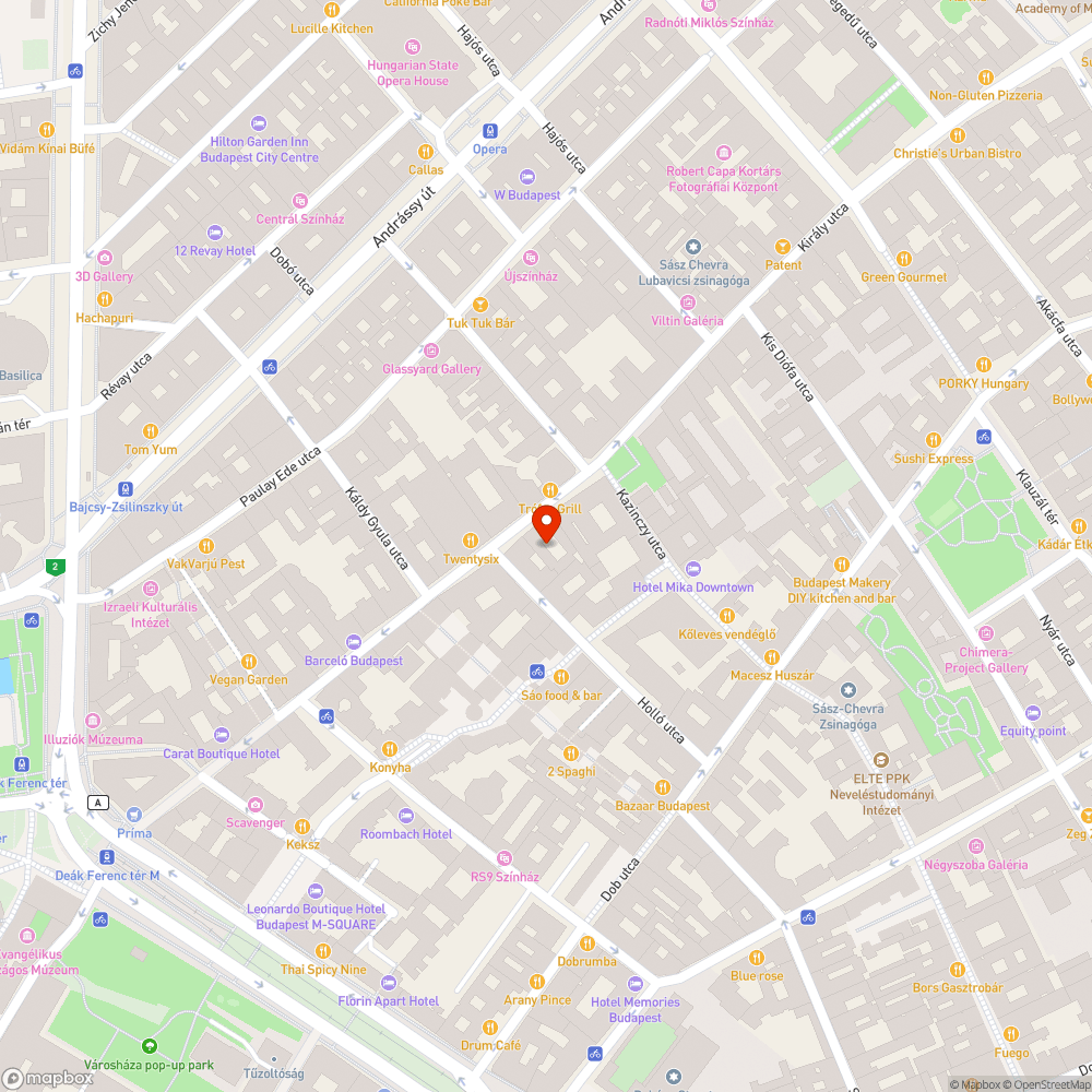 Járda közepén lévő planténer bejelentés helye