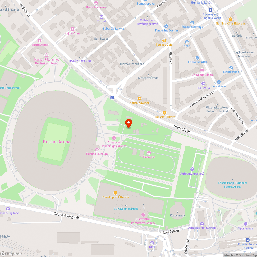 Puskás Aréna játszótér karbantartás bejelentés helye