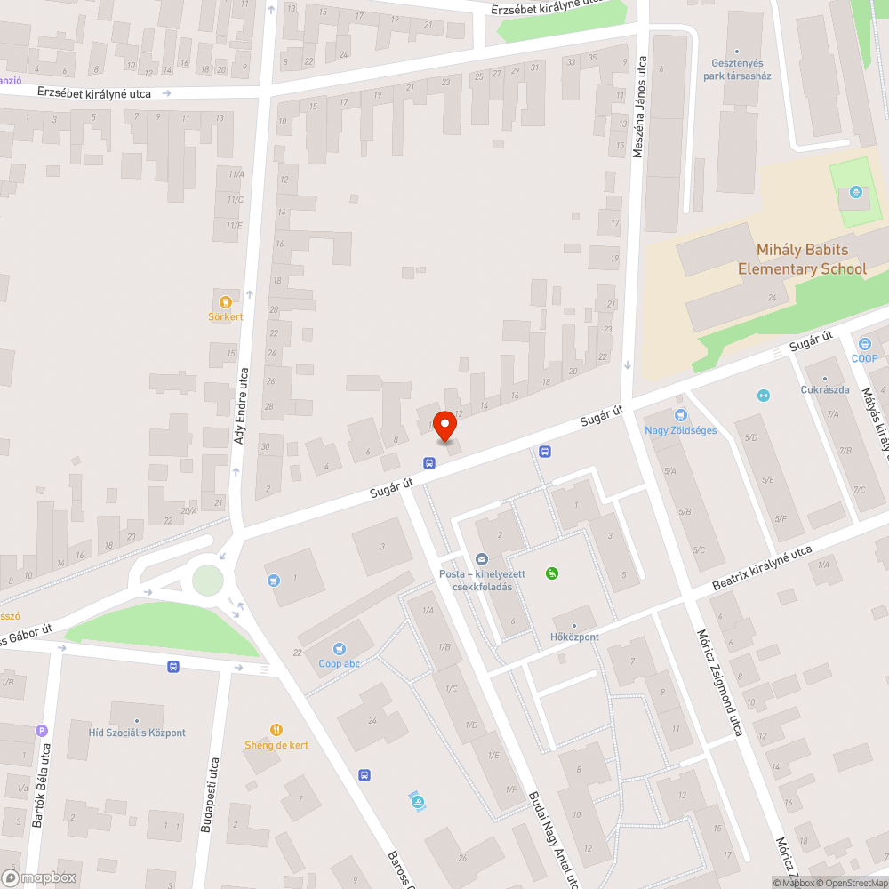 Bokor metszés (ránőtt a járdára) bejelentés helye