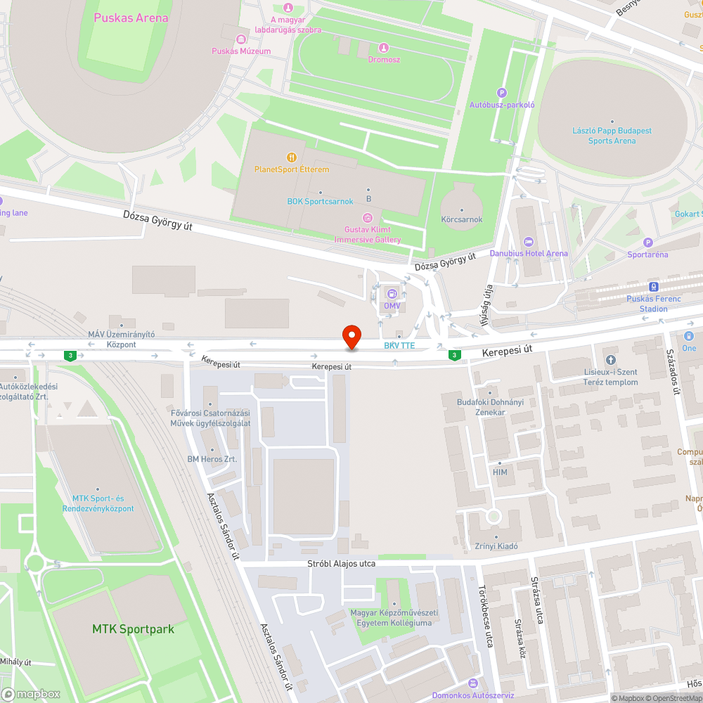 Lekopott kerékpársáv felfestés bejelentés helye