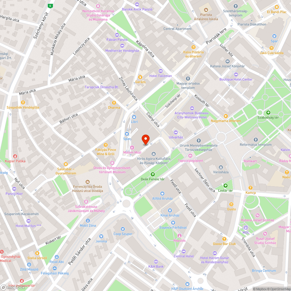 Eltőmődött víznyelő bejelentés helye