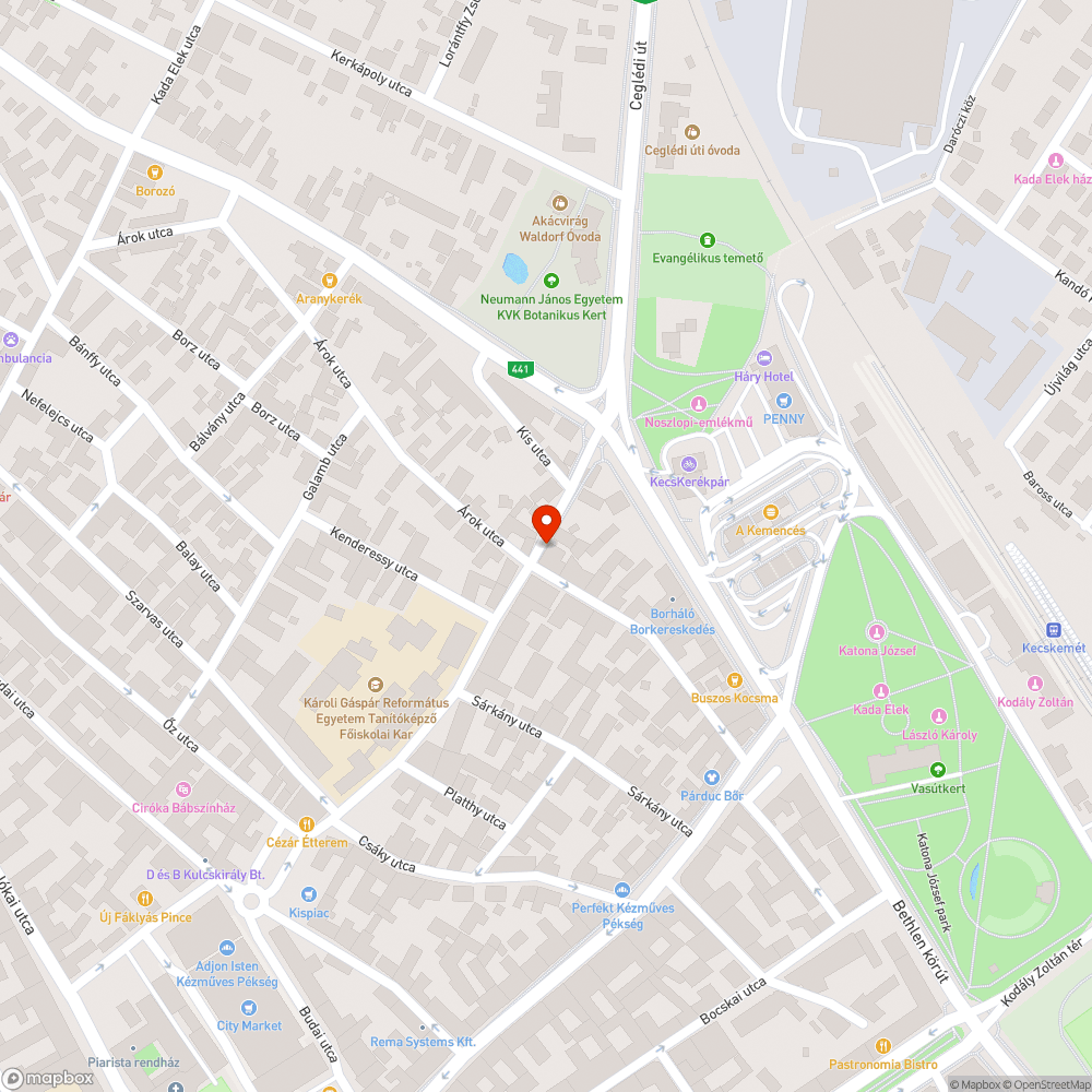 Hiányos járda bejelentés helye