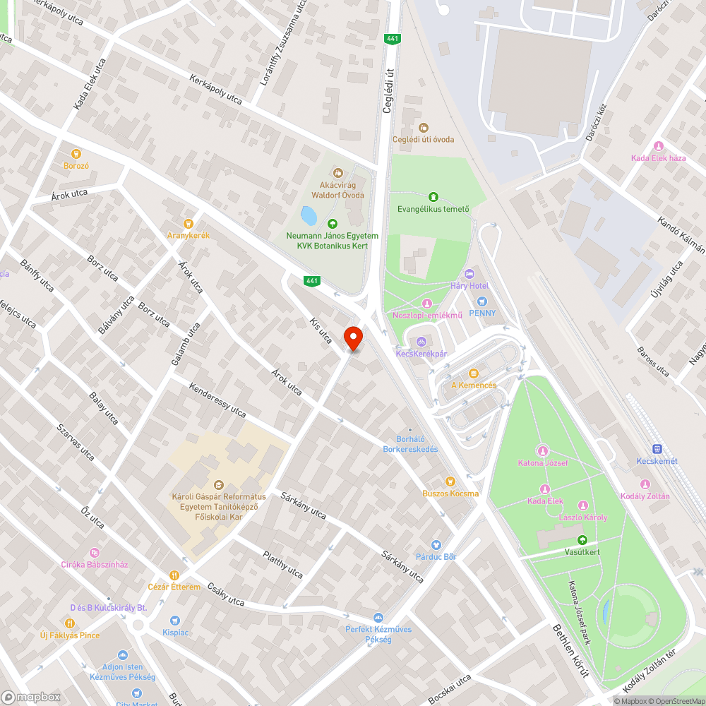 Üres fahelyek bejelentés helye