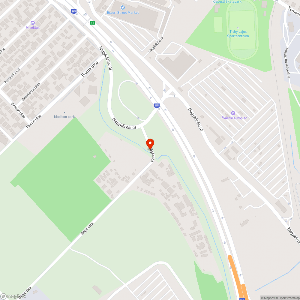 Nagyon mély kátyúk, nem létező padka bejelentés helye