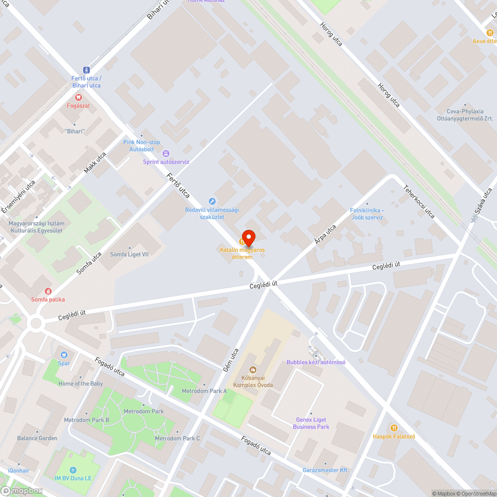 Elhagyott autók bejelentés helye