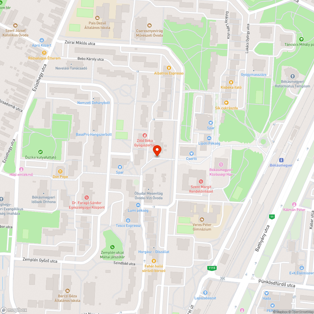 Megborult közműszekrény bejelentés helye