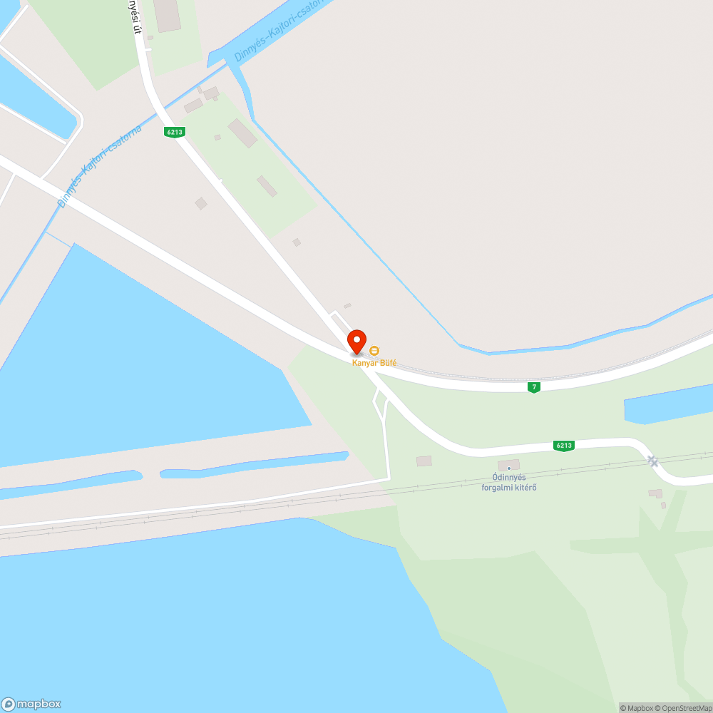 Dinnyés-Pákozd út és 7-es út kereszteződése bejelentés helye