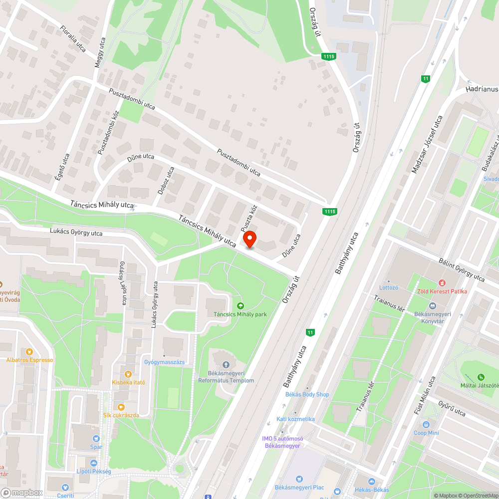 Borzalmas állapotú út bejelentés helye