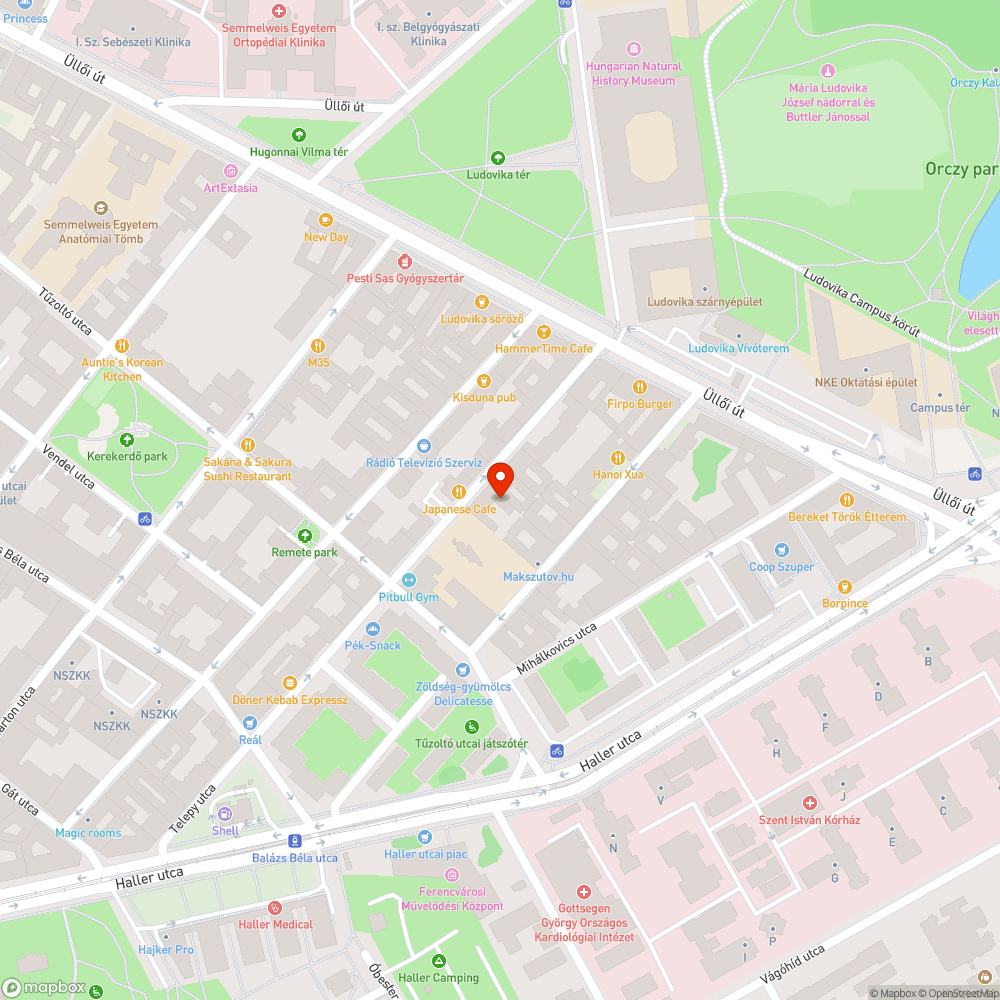 Elhagyott, roncs autó bejelentés helye