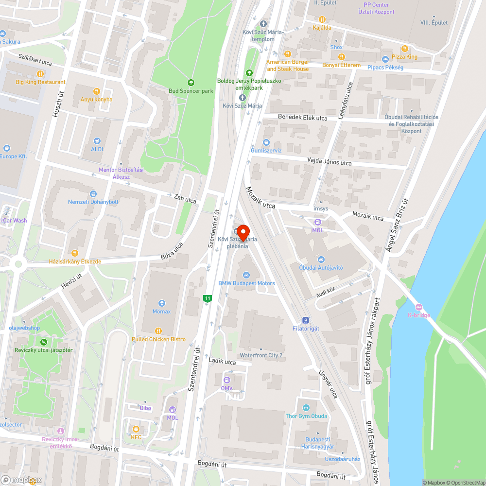 Galambürülékes járda bejelentés helye