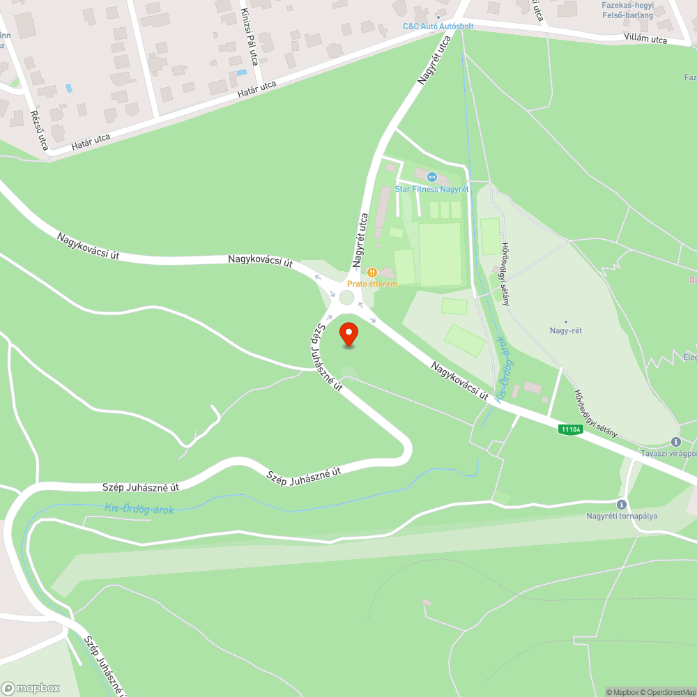 Szemét a Szépjuhászné úton bejelentés helye