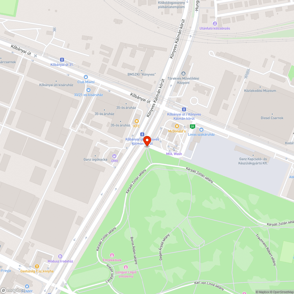 kidőlt forgalmi tábla bejelentés helye