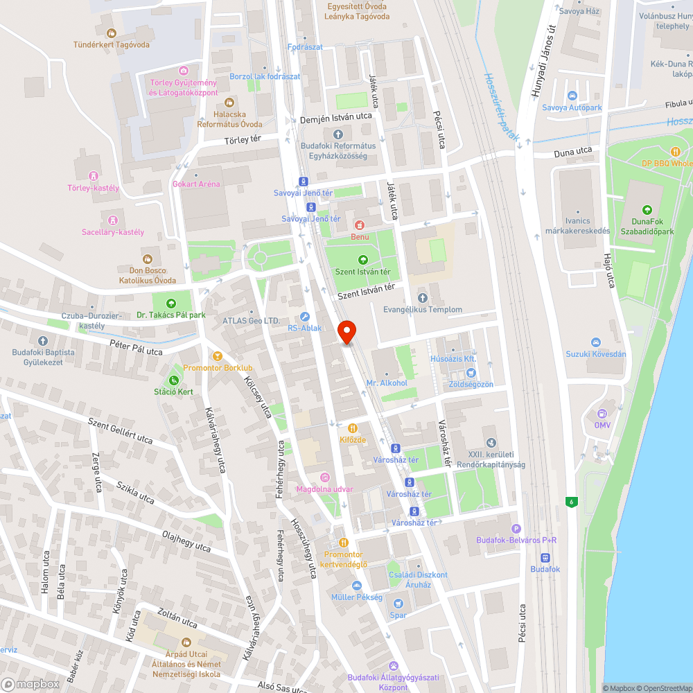 Jelentős úthiba bejelentés helye