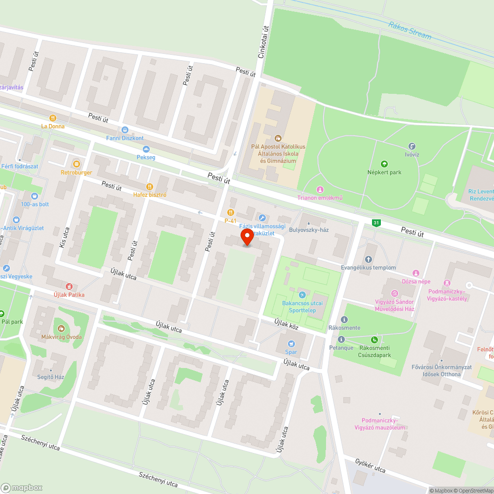 Szétesett pad bejelentés helye