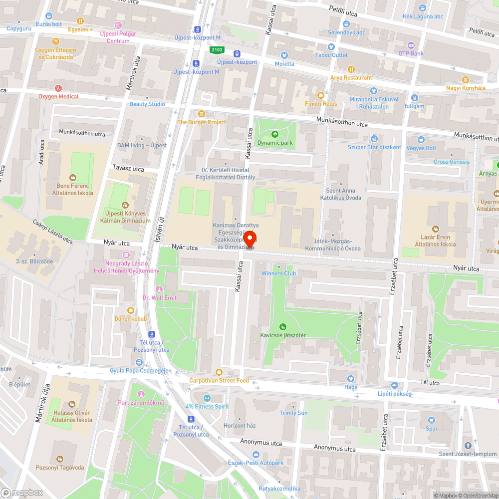 Szivárgó tűzcsap bejelentés helye