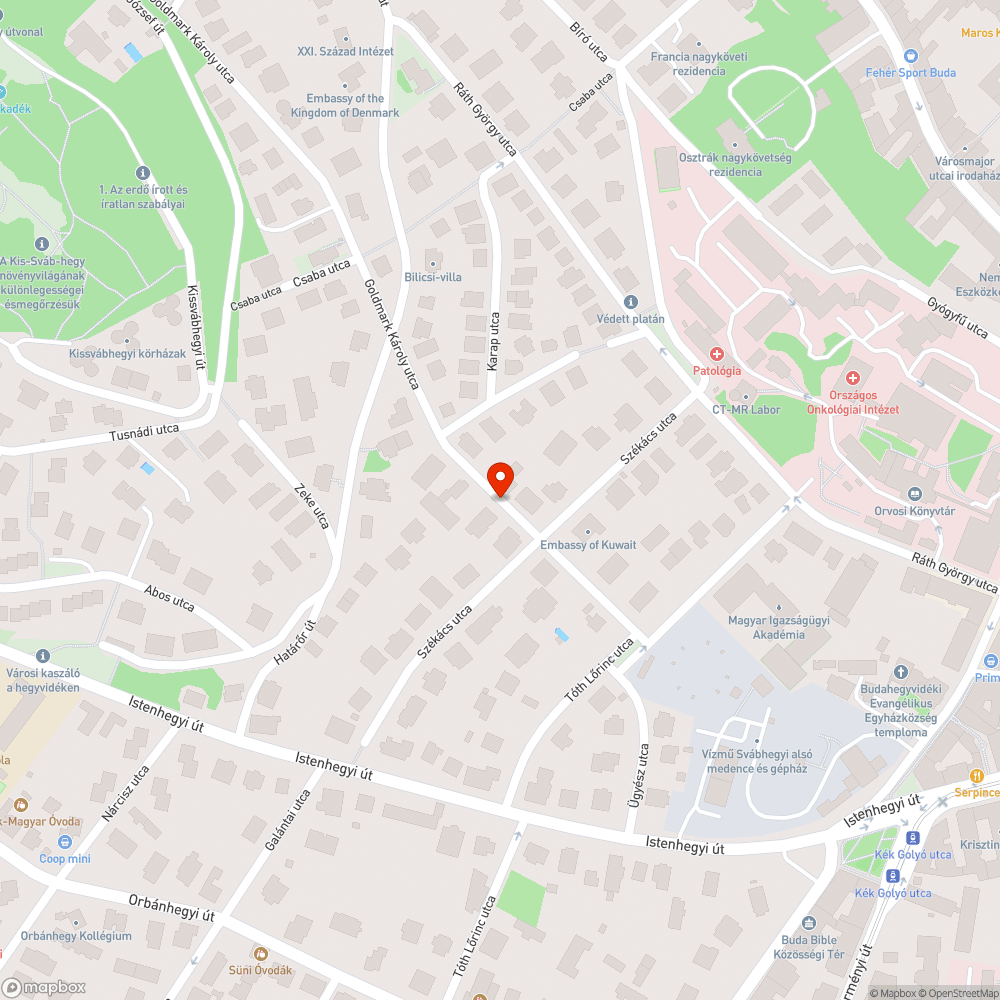 Elhagyott autó, lejárt műszakival bejelentés helye