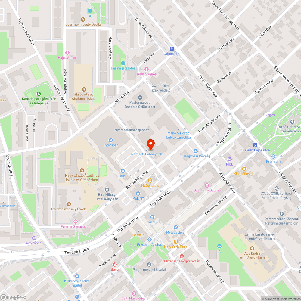 Dőlő tábla bejelentés helye