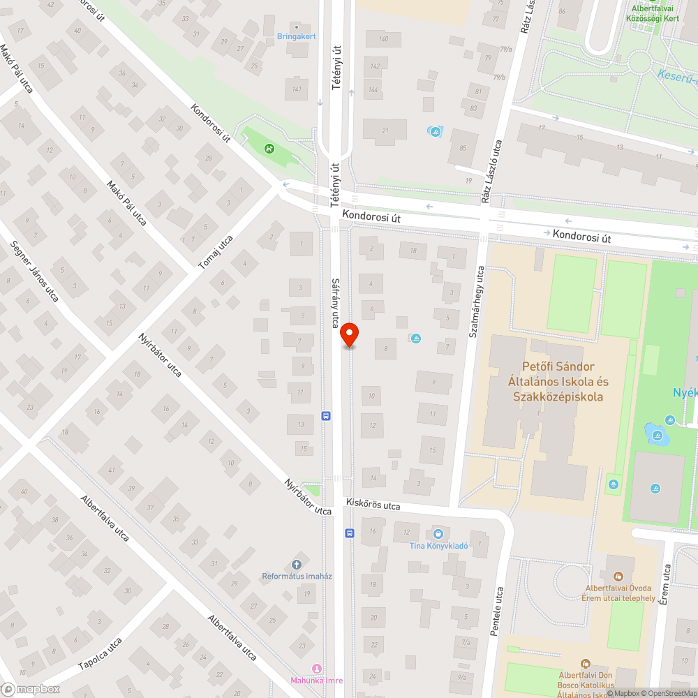 Töredezett és megsüllyedt fedlap bejelentés helye