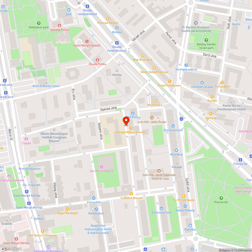 Szőlő utca forgalomcsillapító küszöbök javítása bejelentés helye