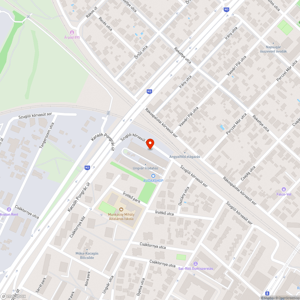 Mély kátyú - Szuglói körvasút bejelentés helye