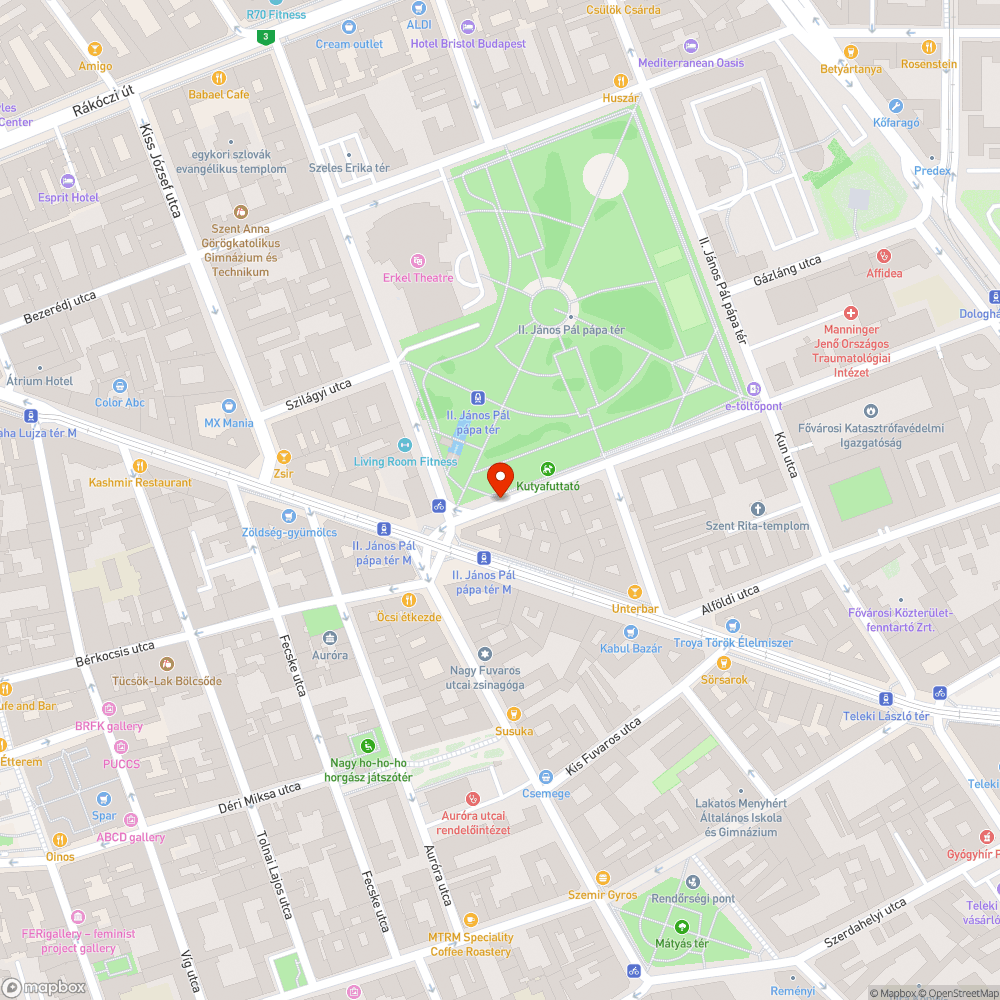 Elhagyott kerítés - II. János Pál pápa tér bejelentés helye