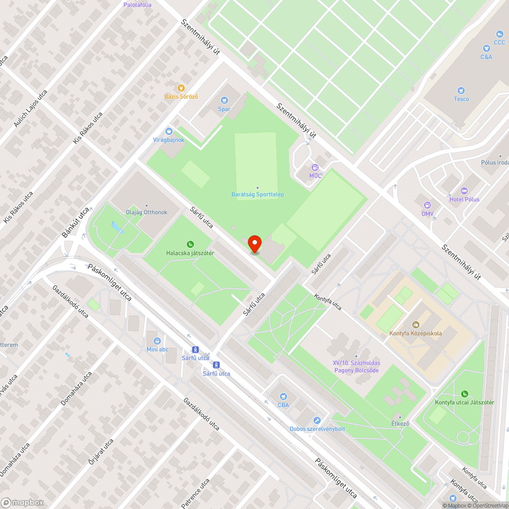 Elhagyatott jármű bejelentés helye