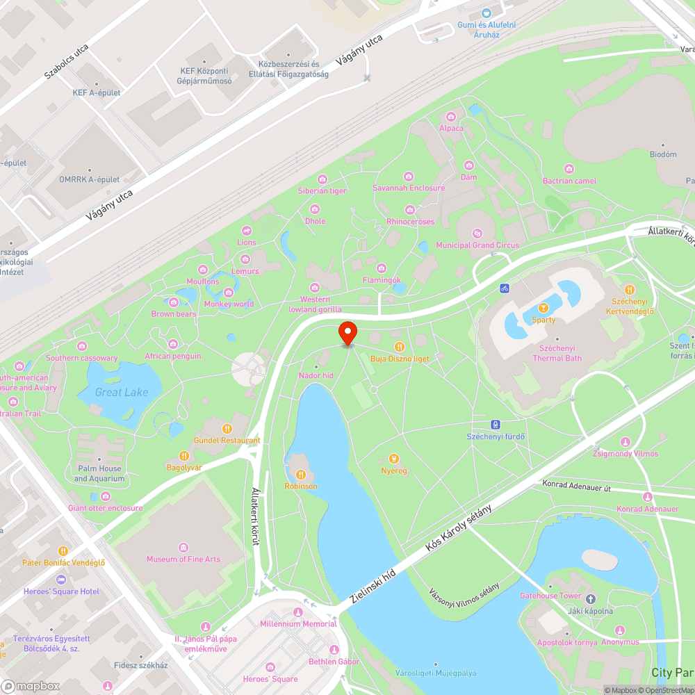 Hibás járda bejelentés helye