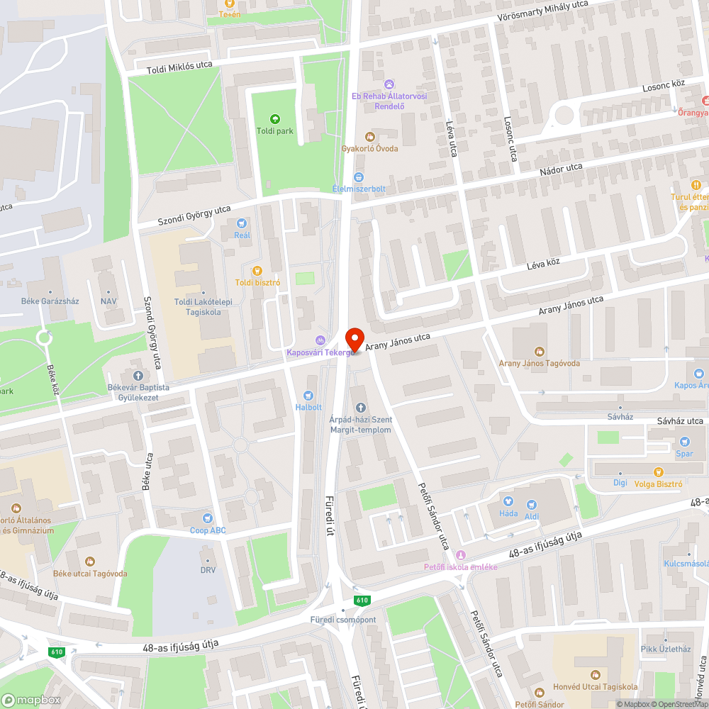 Akna bejelentés helye