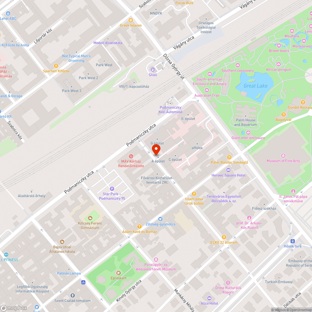 Rippl-Rónai utcai (mozgó) kráter bejelentés helye