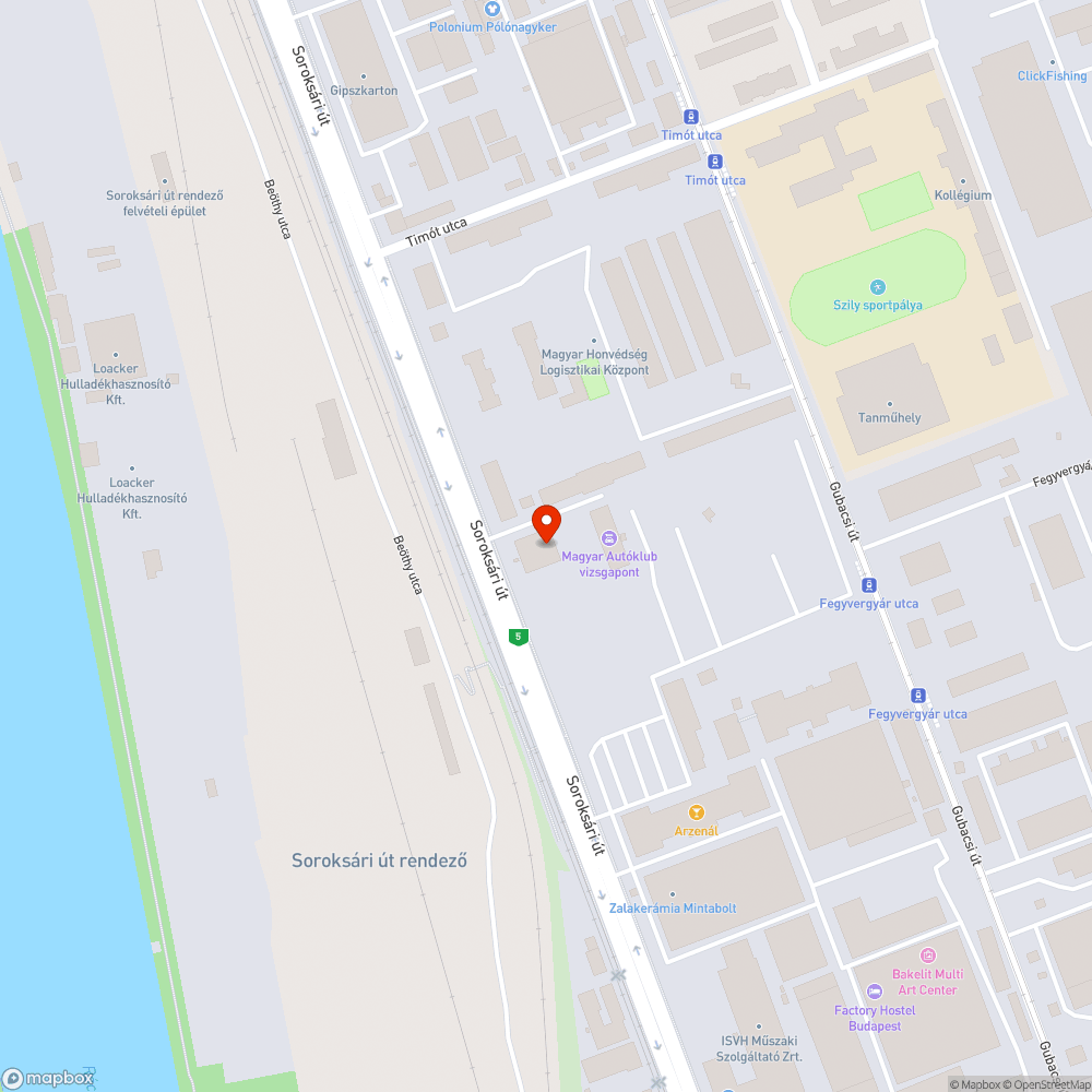 Szemét bejelentés helye