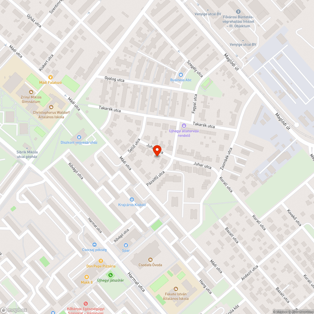 Felújításra szoruló járdaszakasz bejelentés helye