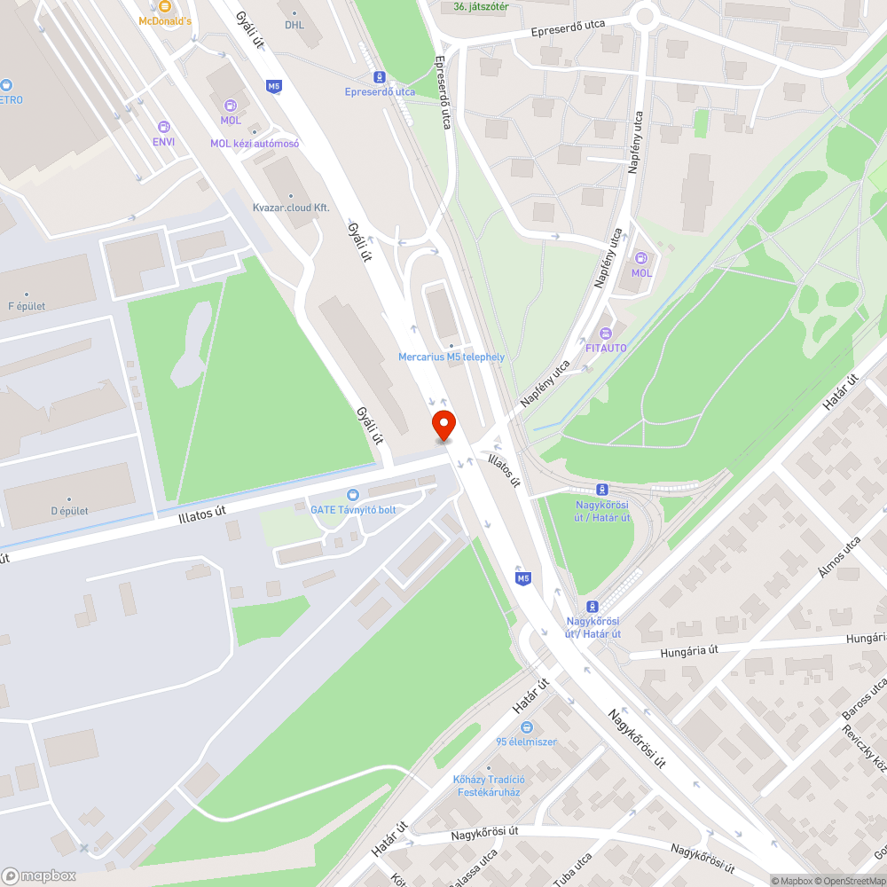 Vízművek csapja mélyebben van az aszfaltnál bejelentés helye