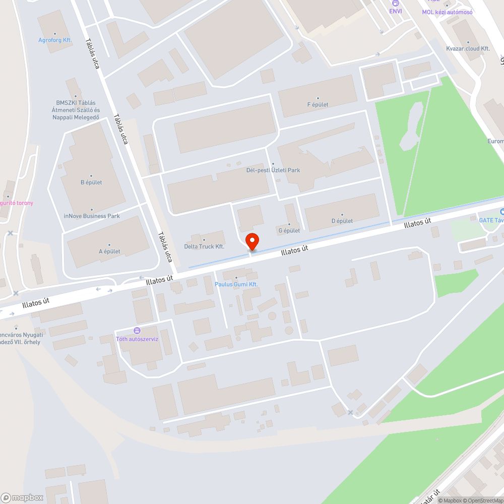 "Lyukas" közműtárgy bejelentés helye