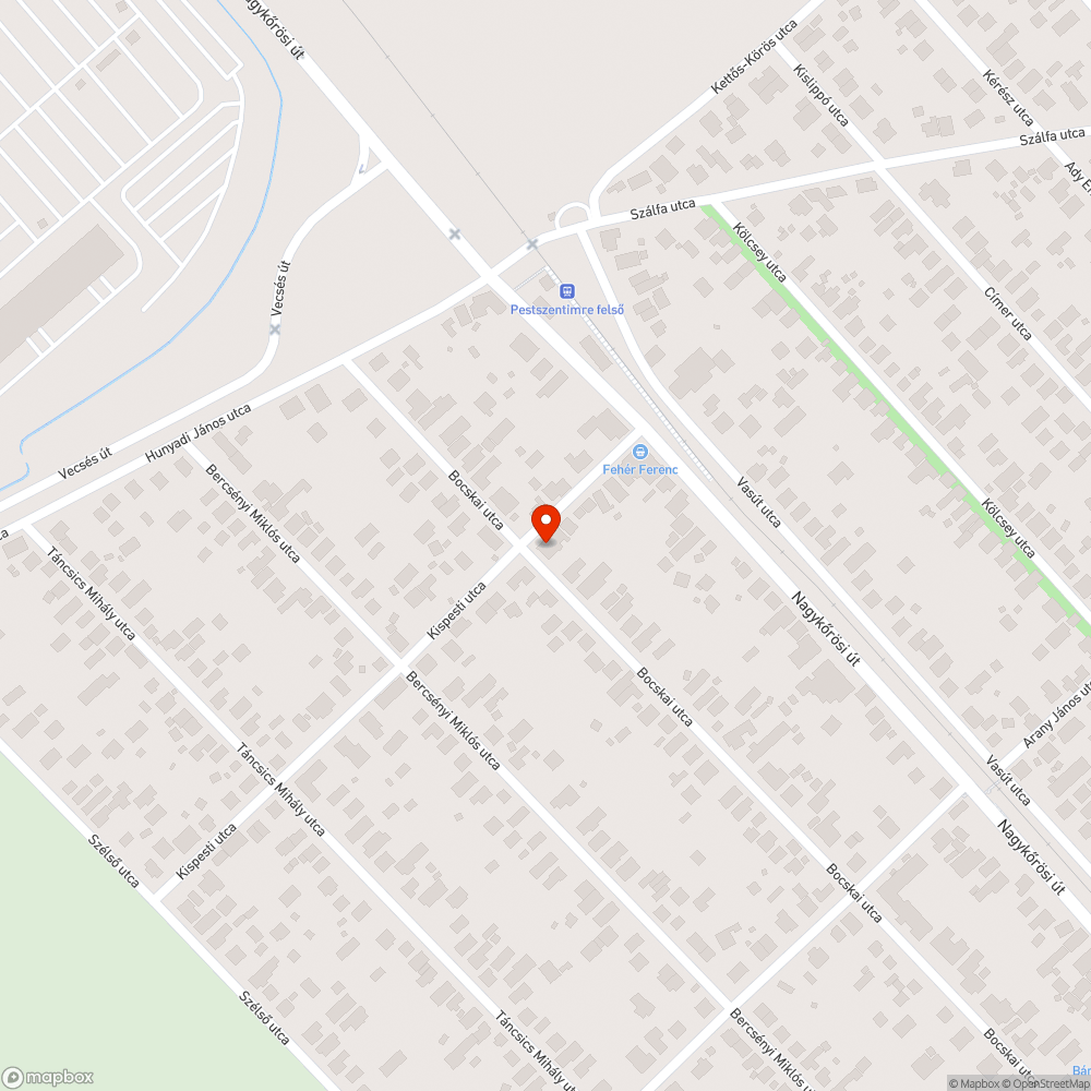 Kátyúk bejelentés helye