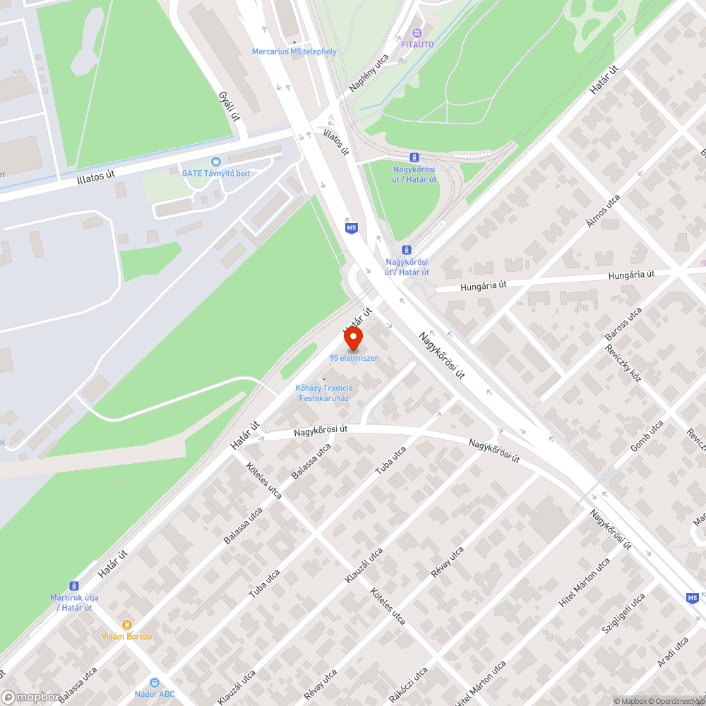 Kátyús járda bejelentés helye