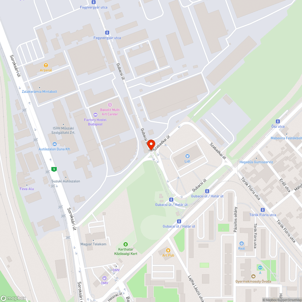 Szemét bejelentés helye