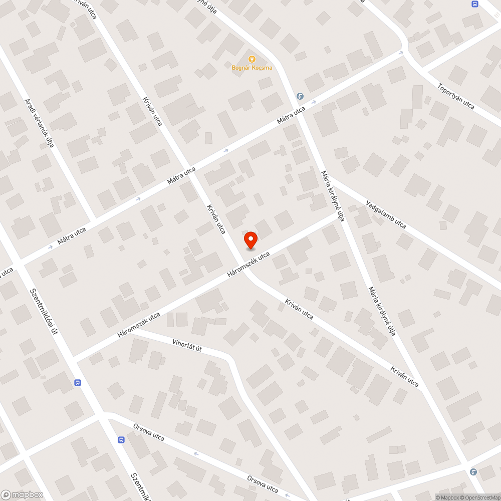 Korábbi útfelbontás helyén mély kátyú bejelentés helye