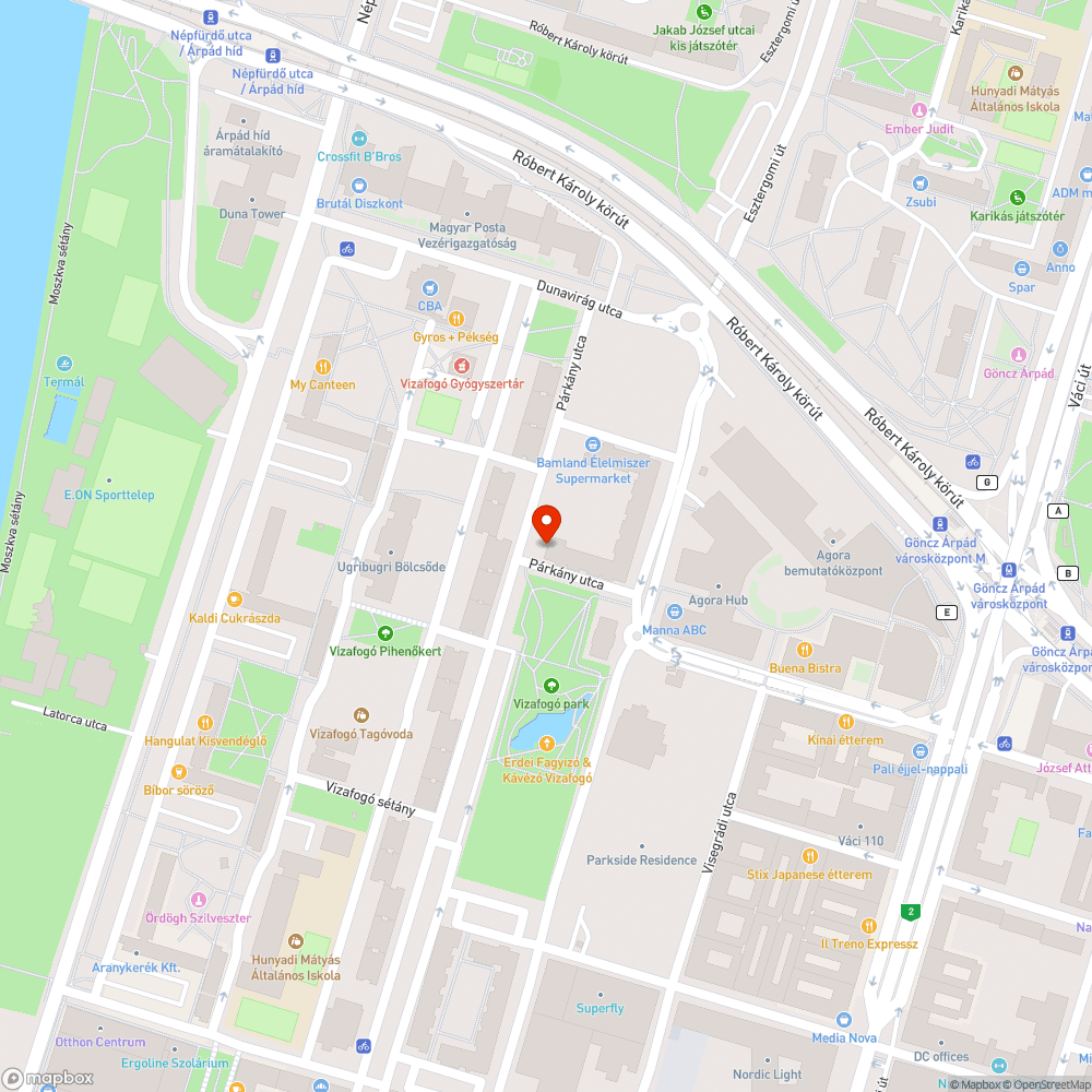 Feltört járda bejelentés helye