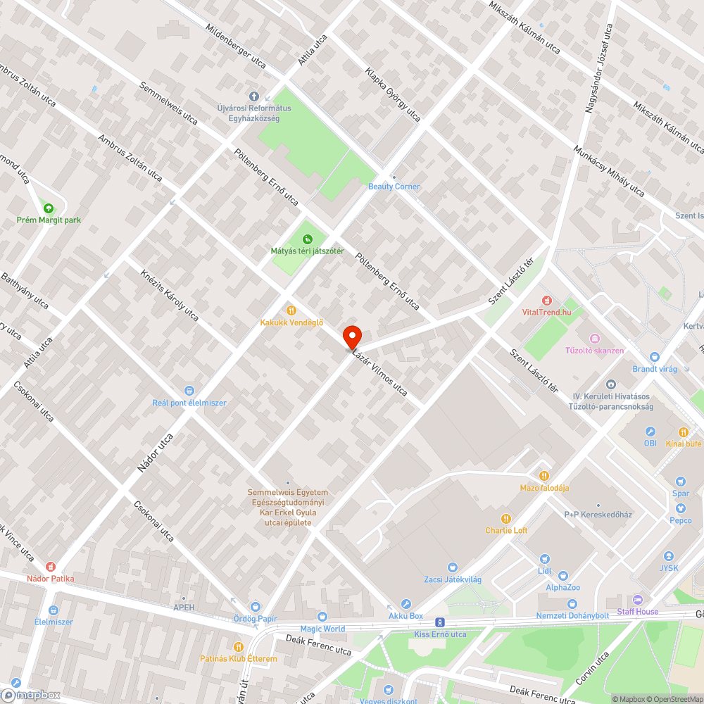 Rossz állapotú járda bejelentés helye