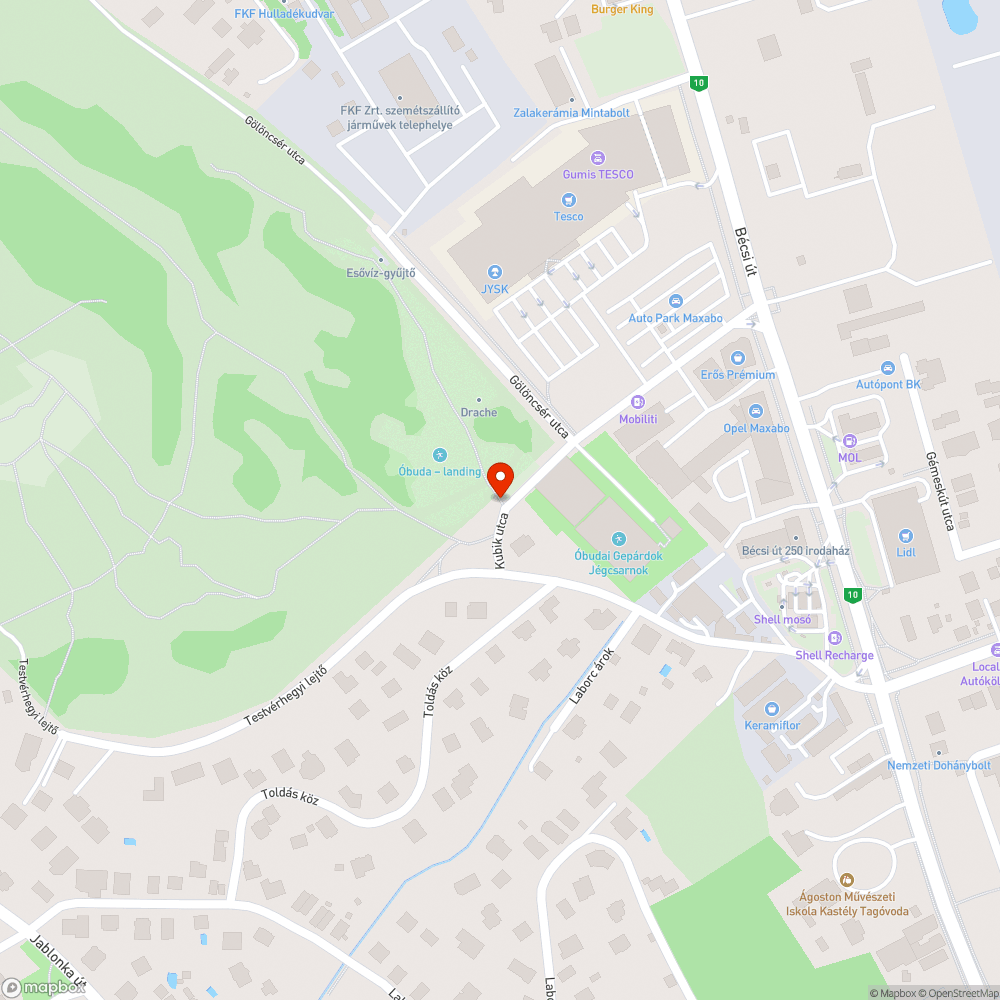 Szemétlerakás közterületen bejelentés helye