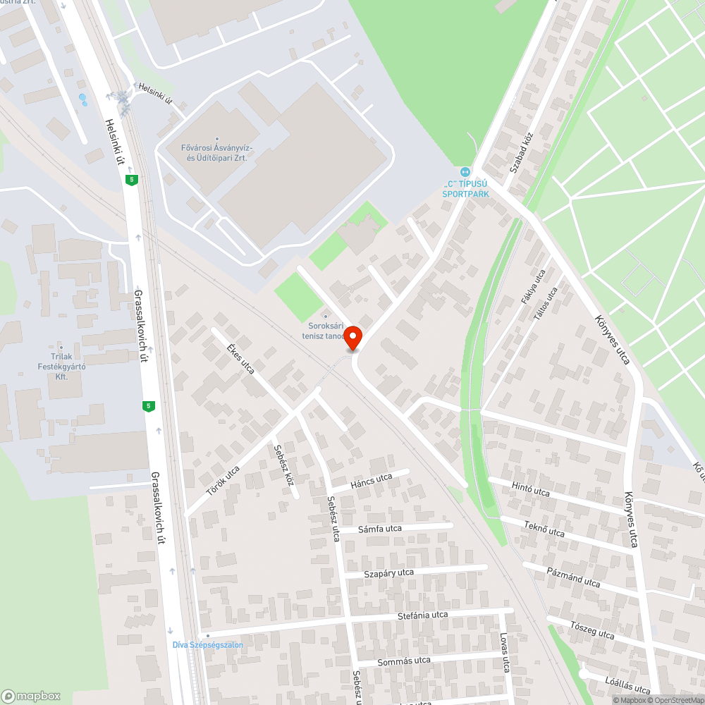 Soroksár Török utca elhagyott autók bejelentés helye