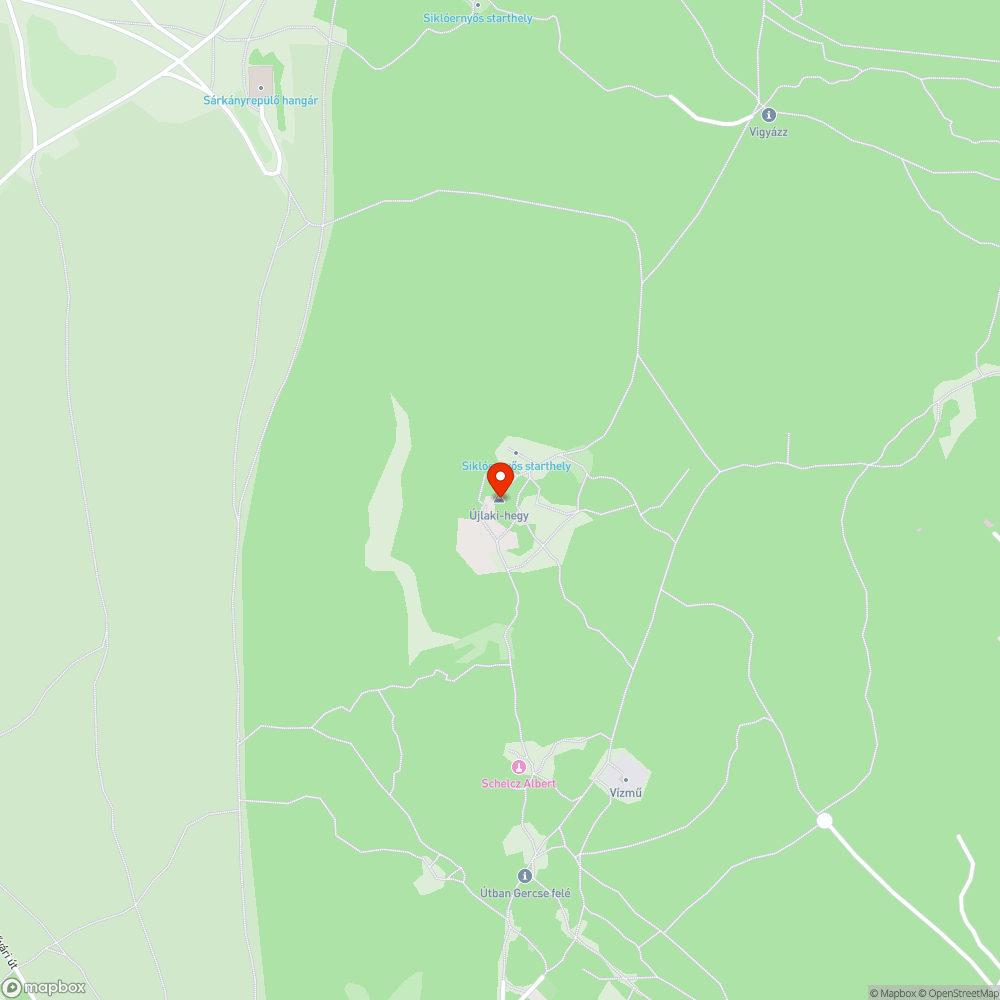 Újlaki-hegy tetején szétvert pad bejelentés helye